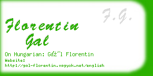 florentin gal business card